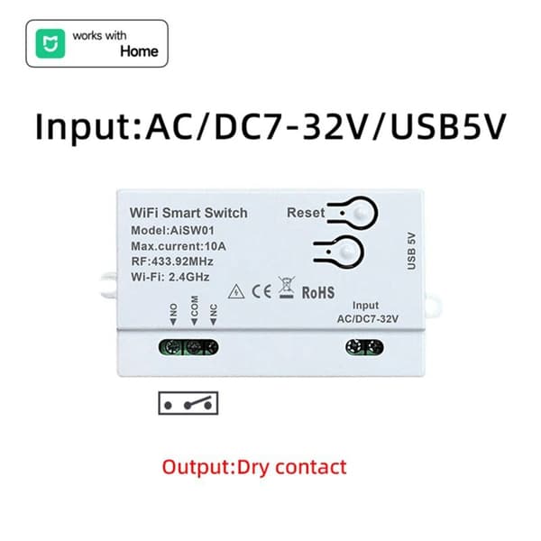 Til WiFi Smart Switch Hjemmeautomatiseringsmodul