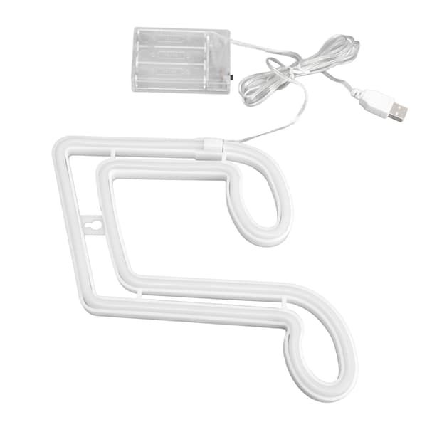 LED Neon Light Music Note Neon Night Light Concert Wall Lamp Party Wall Mounted Neon Lamp Red Light