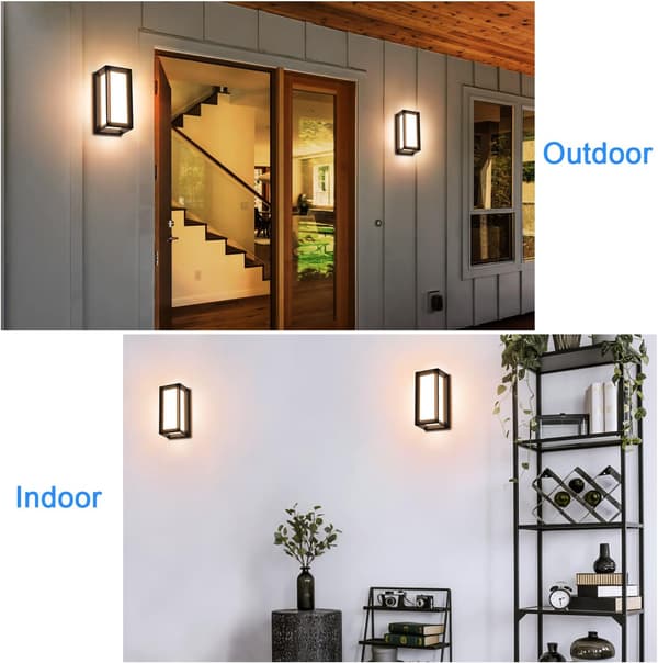 LED-ulkoseinävalaisin 12W Moderni sisäseinävalaisin IP65
