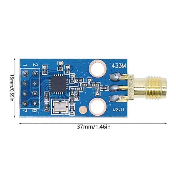 CC1101 RF Transceiver 433MHz Trådløs Modul Med SMA-Antenne Til Hurtig Dataoverførsel