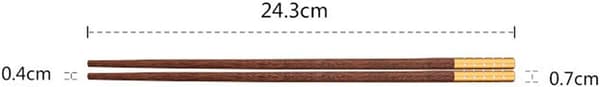 10 par spisepinner av rosentre, naturlig, ckz02 1 -