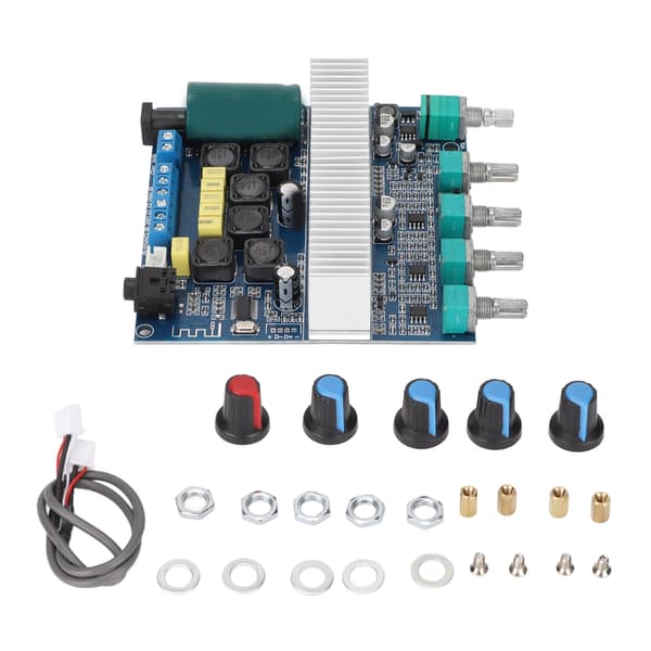 Subwoofer Amplifier Board HIFI High Power 2.1 Channel Amplifier Board with Treble and Bass Control DC 12-24V