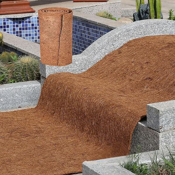 Krybdyrmåtte Kokosfiber Skildpaddemåtte Måtte til Kæledyr Terrariumforing Krybdyrtilbehør til (80*40CM)