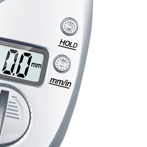 Body Fat Caliper Portable Lightweight Comfortable Grip Accurate Measurement Digital Fat Caliper Silver