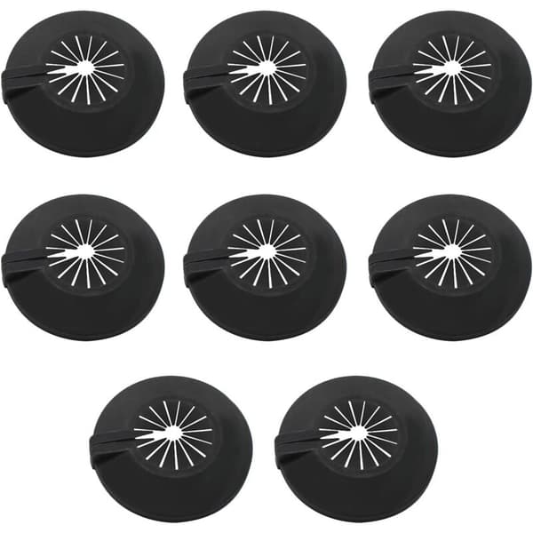 SHINING HOUSE Radiator Pipe Covers, 8 Pieces, Universal for 14-29mm Pipes, with Clips for Easy Installation