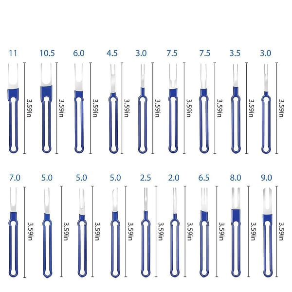 36 Dele Værktøjssæt til Terminalfjernelse, Stiftekstraktor, Terminalstripsæt, Elektrisk Kabelstik