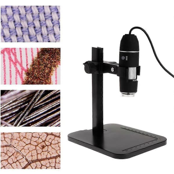 USB Digital Microscope Magnification Camera Endoscope with Ruler Holder