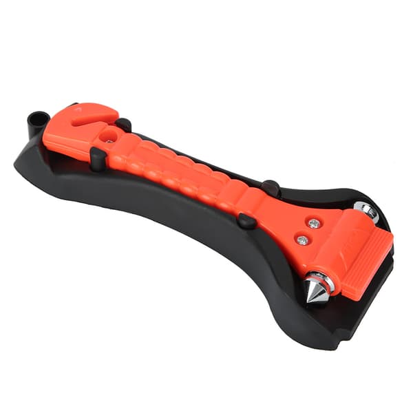 2 in 1 ABS Multifunctional Seatbelt Cutter Emergency Hammer for Car with Bracket for Breaking Windows