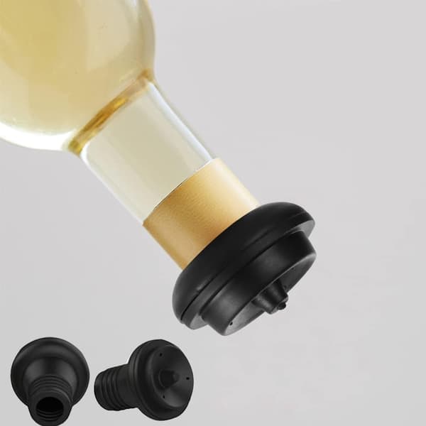 10 stk. vinflaskepropper med tre huller, genanvendelige