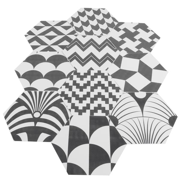 10 Pcs Waterproof Tile Stickers Durable Wall Decals for Home and Bathroom