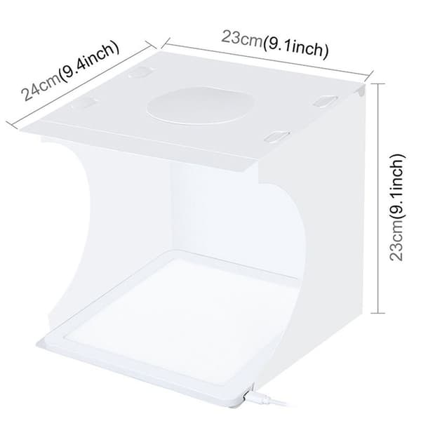 Fotostudio Lysbokser, Mini LED Fotografering Skyggeløs Lys Lampe Panel Pad