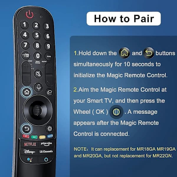 Mr21ga For 2021 LG Magic Remote With Touchscreen And Voice Function Replacement For LG UHD OLED QNED Nanocell 4K 8K Smart TV (FMY)