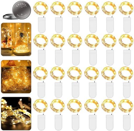 LED-lyskæder - Batteridrevne LED-lys 10 LED