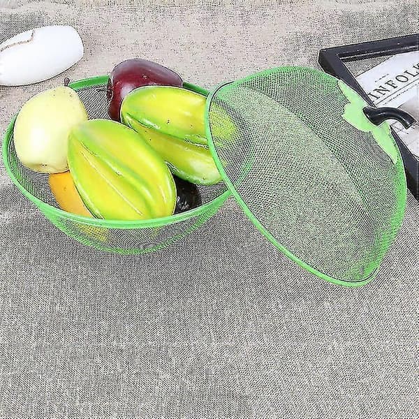 Fruit basket with lid and handle, fruit basket with extra small holes -Yx