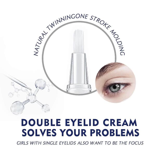 Double Eyelid Cream Waterproof Long-lasting Invisible Eyelid Styling for Natural Lift 1 PC
