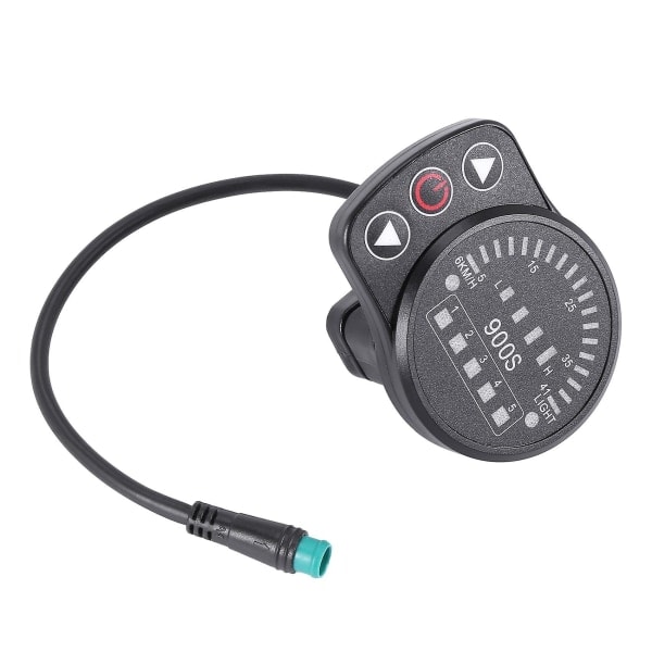 Kt-900s E-cykel LED-displaymåler Vandtæt stik Displaykodetabel Universal 24v/36v/48v Elec([HK])