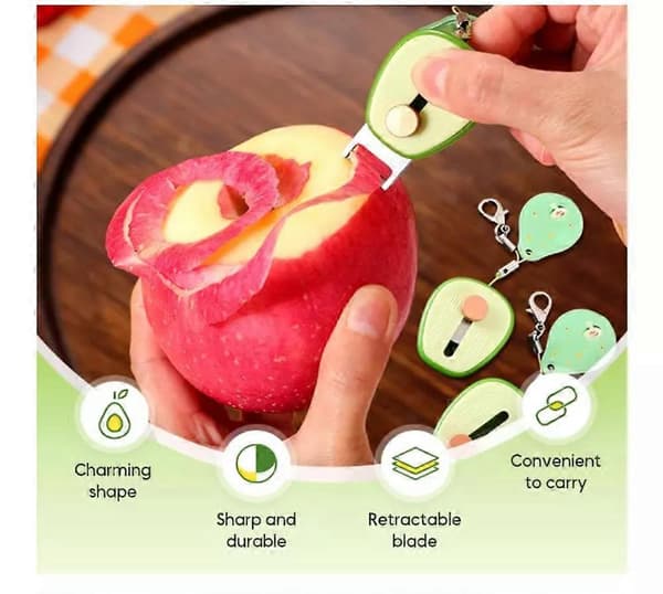 Pocket Fruit Peeler, Portable Hidden Kitchen Vegetable and Carrot Peeler