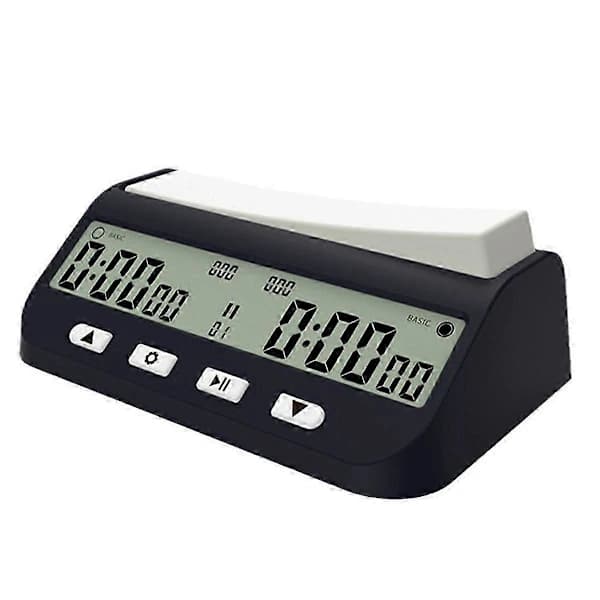 Sjakk Timer Profesjonell Sjakk Klokke Multifunksjonell Digital Klokke Svart