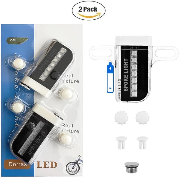 Bike Wheel Lights (2-pack) with Waterproof LED, 30 Different Pattern Changes, Bike Accessories, Perfect Gift for Adults and Children-FX-
