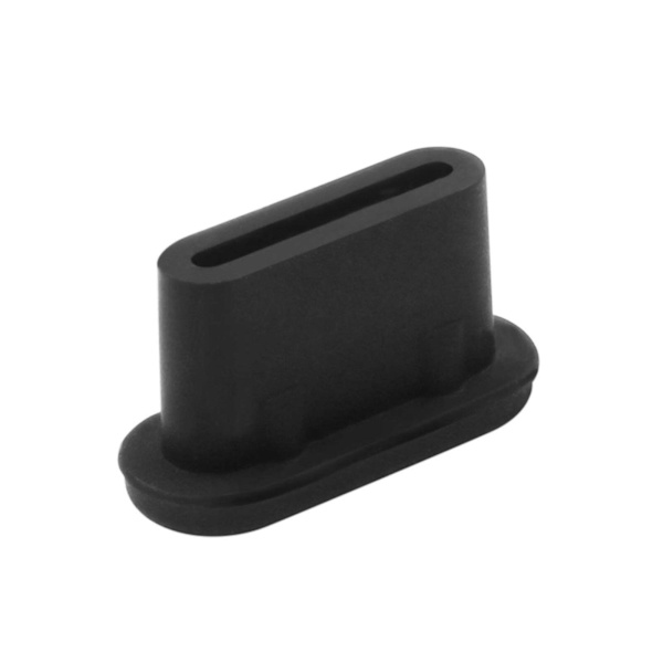 20 st USB C Dammskydd, Typ C Laddningsport Skyddspluggar black