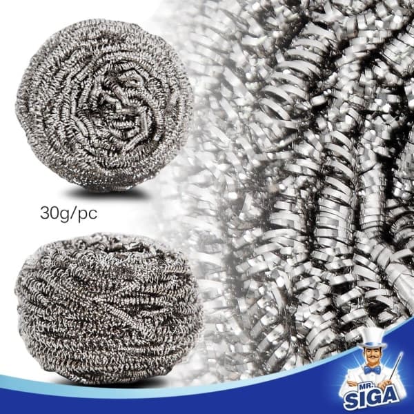 Ruostumaton teräsvilla - 12 kpl, paino 30g
