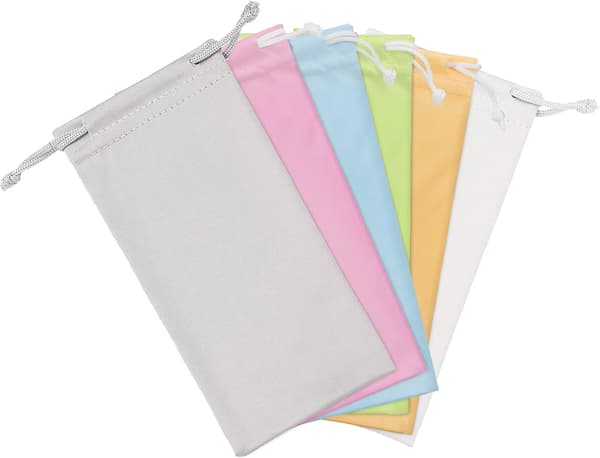 Microfiber Soft Sunglasses Pouch Case 6-Pack, Gadget Cleaning and Storage Bag in Eyeglasses Case Pouch Multicolour-a Multicolour-a