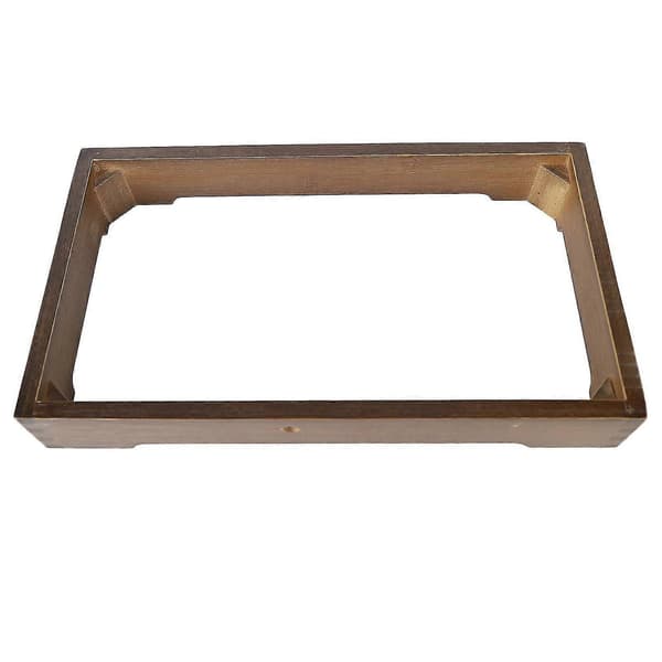 Minimalist Induction Cooktop Wooden Frame Base for Stable and Embedded Tea Kitchen Cooking Equipment