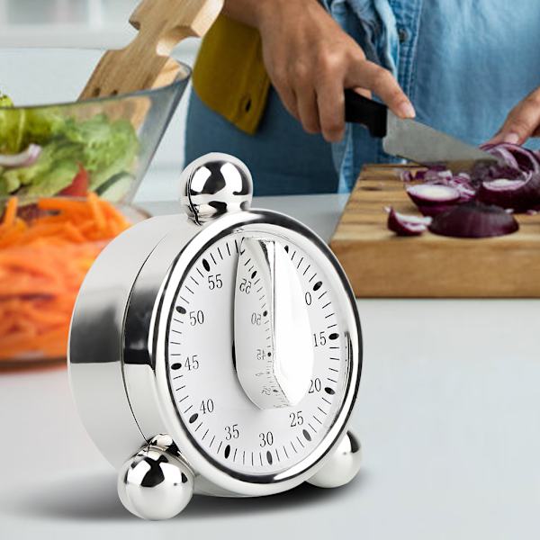 60 Minutes Mechanical Kitchen Timer Cooking Reminder Alarm Clock