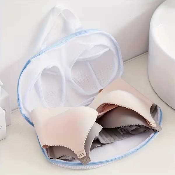 Mesh Laundry Bags for Delicates - Reusable Zippered Wash Bags for Underwear, Bras, and More (3-Pack) 3pcs
