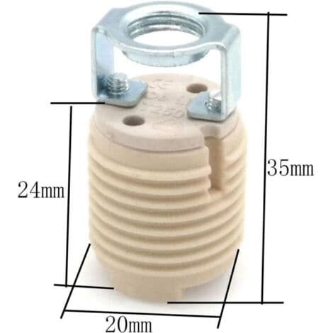 Durable Ceramic G9 Lamp Holder - Pack of 6 Lamp Holders - Compatible with LED, CFL, and Halogen Bulbs - Easy Installation Silver Silver
