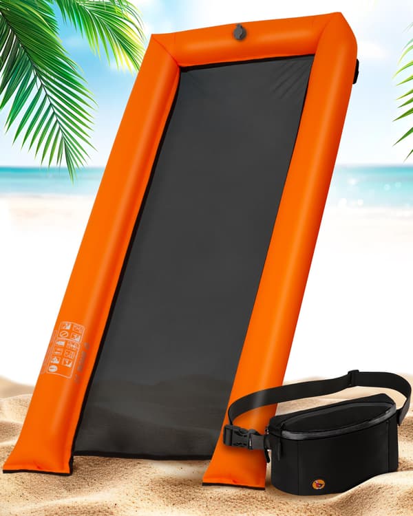 Mesh Bed, Floating Mattress & Carry Bag for the Beach, Inflatable Water Hammock for Pool with Floating Mesh