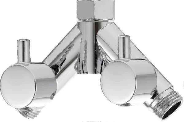 Messingomkaster Dusjavstengningsventil 2-veis Y-splitter 1/2 tomme for dusjslange og dusjhode Krom Dsf014a