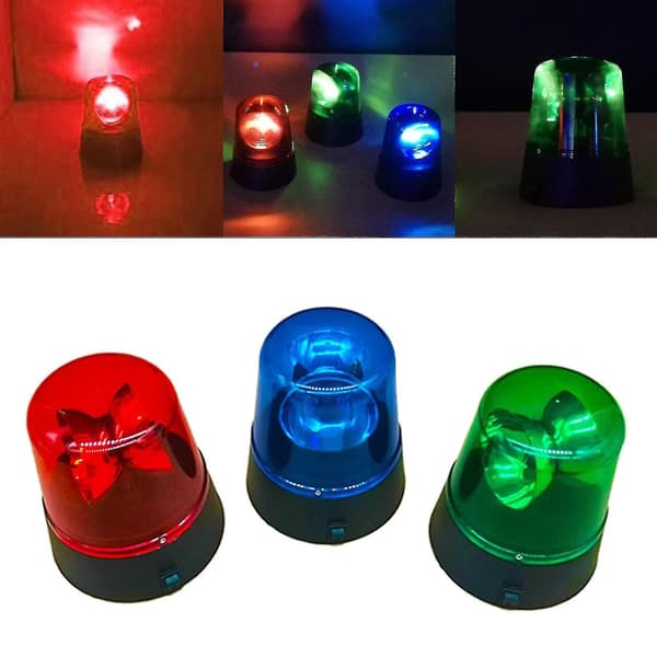 Industrial LED Rotating Strobe Warning Light, Electrical Rotating Signal Lights For Emergencies [DB] Red Red