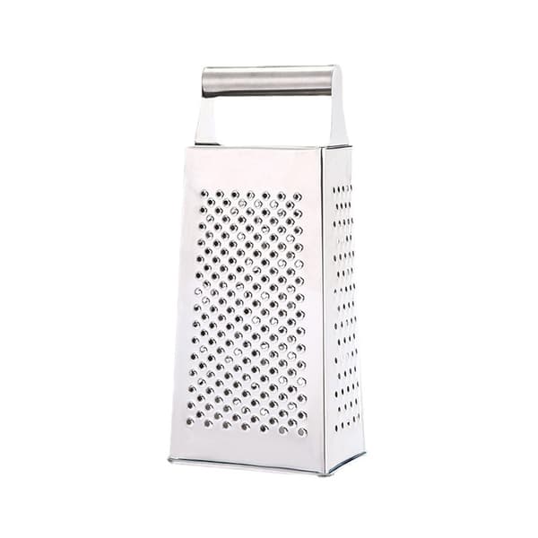Heavy Duty Rectangular Stainless Steel Grater, 4-Sided Grater with Non-Slip Base 21*9*7.5cm 21*9*7.5cm