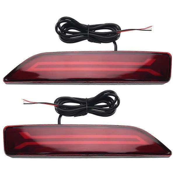2 STK for -V 2007 2008 2009 Multifunksjonell LED Bakre Støtfangerlampe Bakre Tåkelys Auto Pære Bremselys