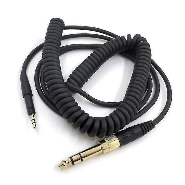 Sennheiser HD6DJ/HD8 6,35 mm OFC Spiralkabel for Studio/DJ/Audiofilbruk