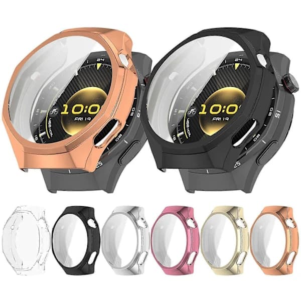 Electroplated Full Coverage TPU Watch Case for Huawei Watch GT 6 Pro Transparent