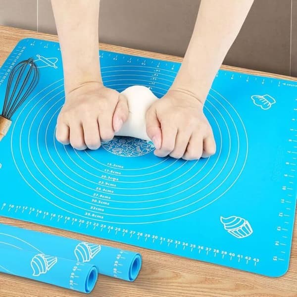 Skridsikker silikone bageunderlag, ekstra tykt og non-stick dejunderlag