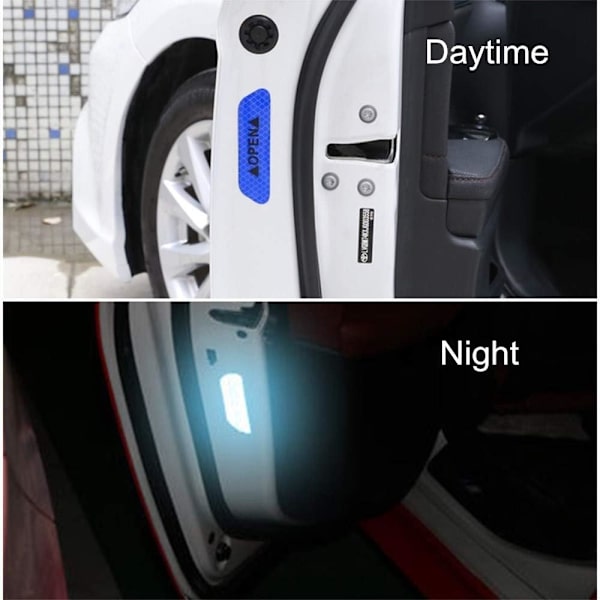 Universal døråbningsrefleksadvarselsmærkater Auto Open Si