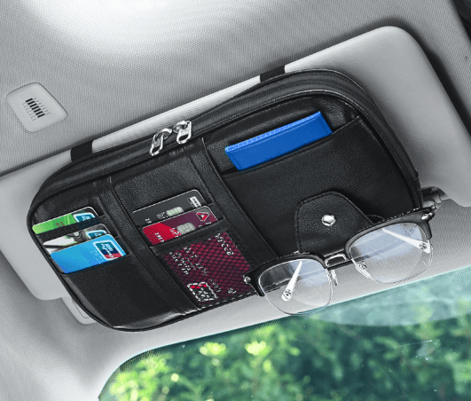 Nori Sun Visor Organizer Car Interior Leather Accessories S