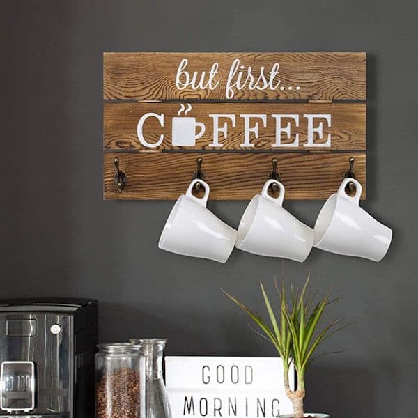 Kaffekoppholder veggmontert metallkoppholder 1 stk