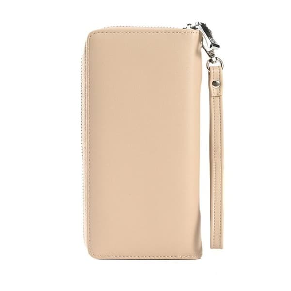 Damepung lang lynlås clutch stor kapacitet telefonpung