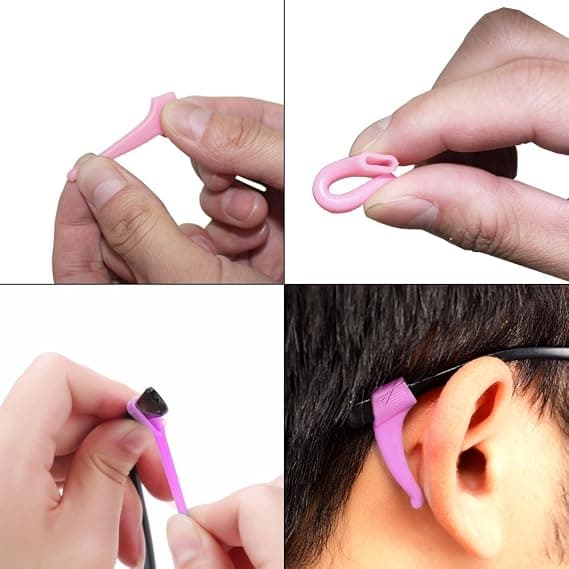 Ocean 6-pack Non-Slip Silicone Straps and Hooks for Kids' Glasses