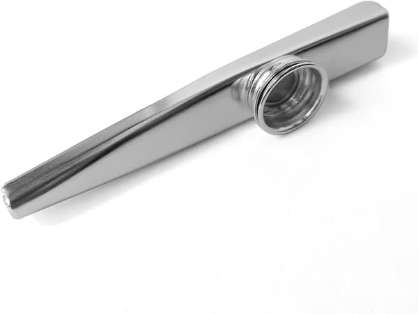 Enkelpack med 5 Silver Membraner Kazoo Instrument Aluminium Alla