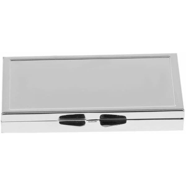 Mini metall pilleboks reise medisin arrangør beholder boks 3 rom oppbevaringsboks