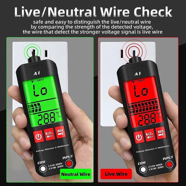 A1 Fuldautomatisk digitalt multimeter med anti-brændfunktion