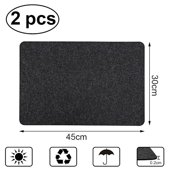 Heat Resistant Mat for Airfryer, 2-pack with Sliding Function_OF
