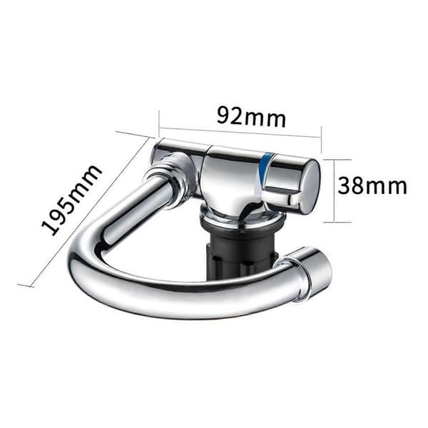 Foldable Kitchen Faucet 360 Degree Rotation Sink Water Tap Single Handle & Hot Water Mixer
