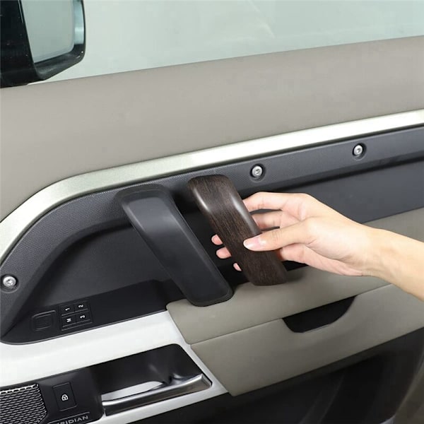 3 Pcs. Car Interior Door Handle Trim for 110 2020-2023 Inner Pull Wood High Version