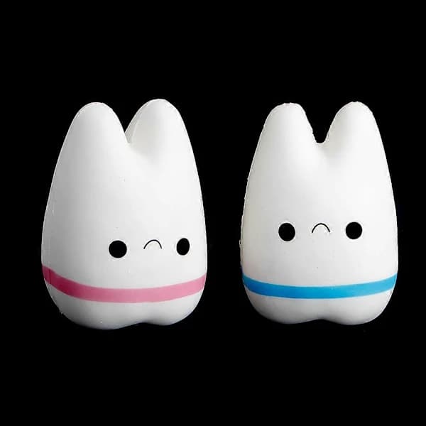 Sweet Tooth Jumbo Slow Rising Squeeze Stress Hand Soft Toy Phone Charm[CO]